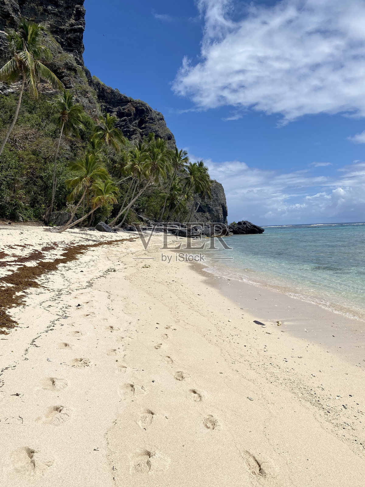 加勒比海的白色沙滩照片摄影图片
