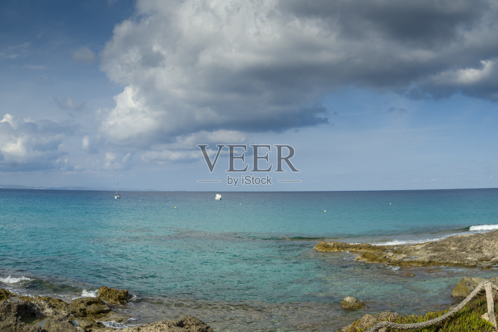 西班牙巴利阿里群岛的伊维萨岛照片摄影图片