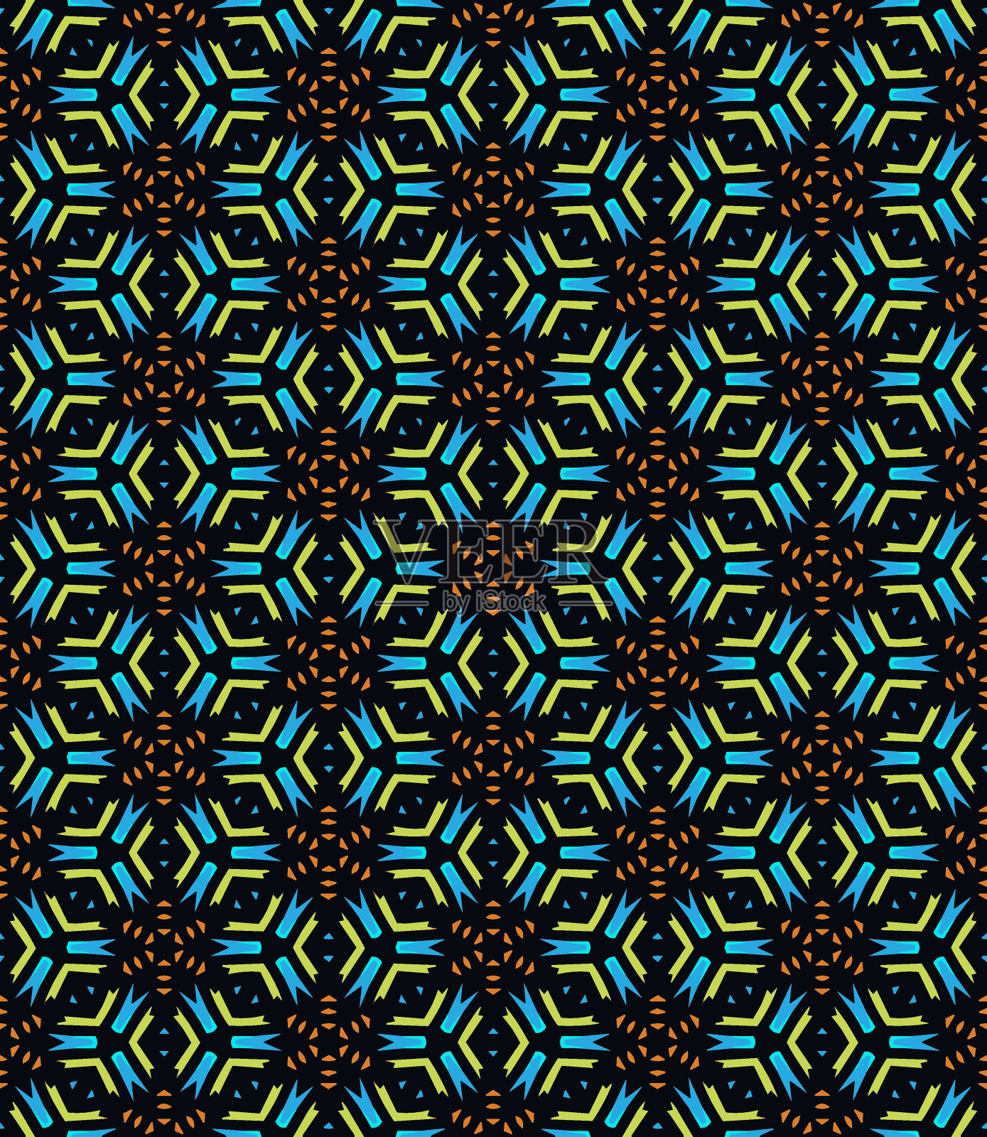 多色无缝抽象图案。背景和背景。多色。色彩斑斓的装饰图案。插画图片素材