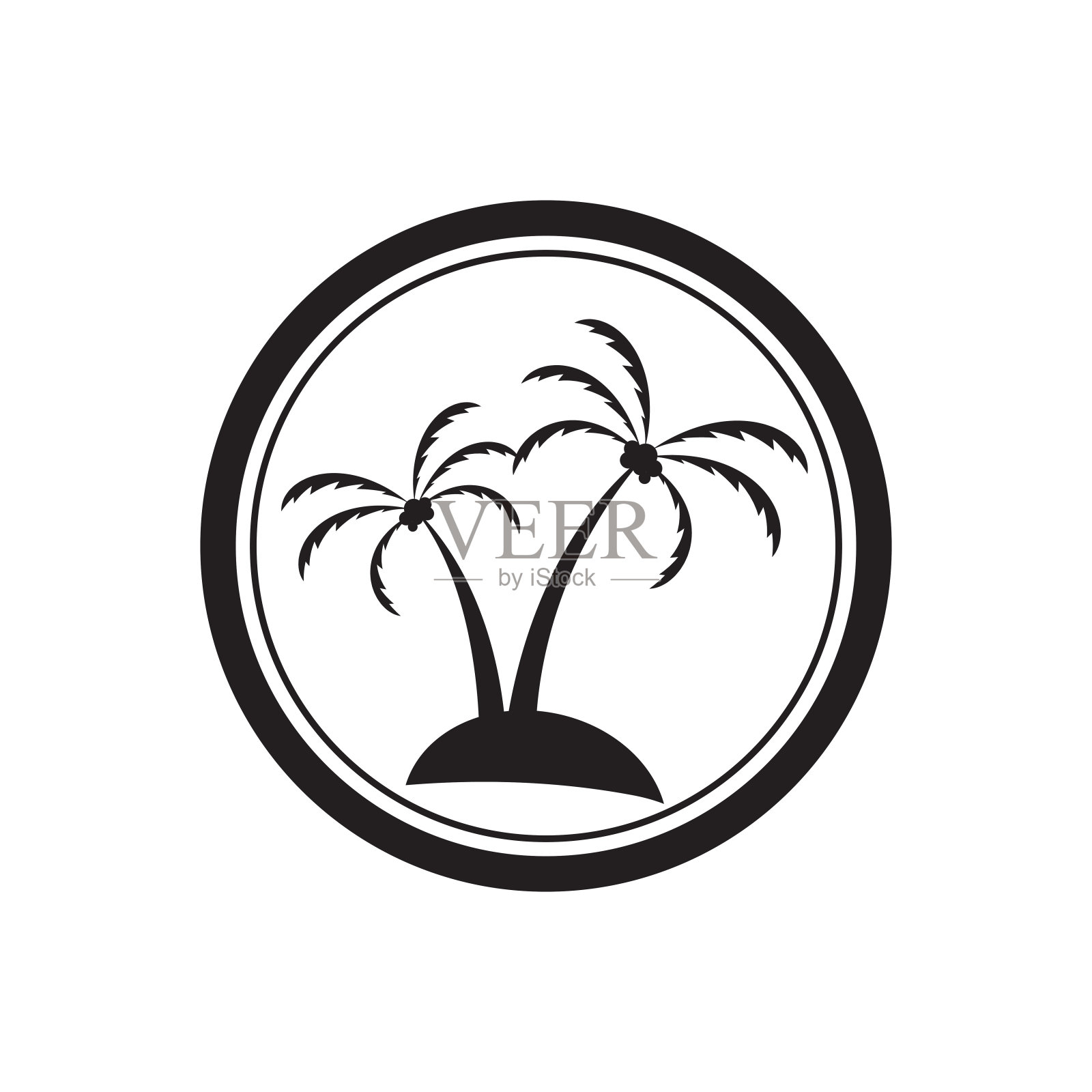 热带岛屿插画设计模板插画图片素材