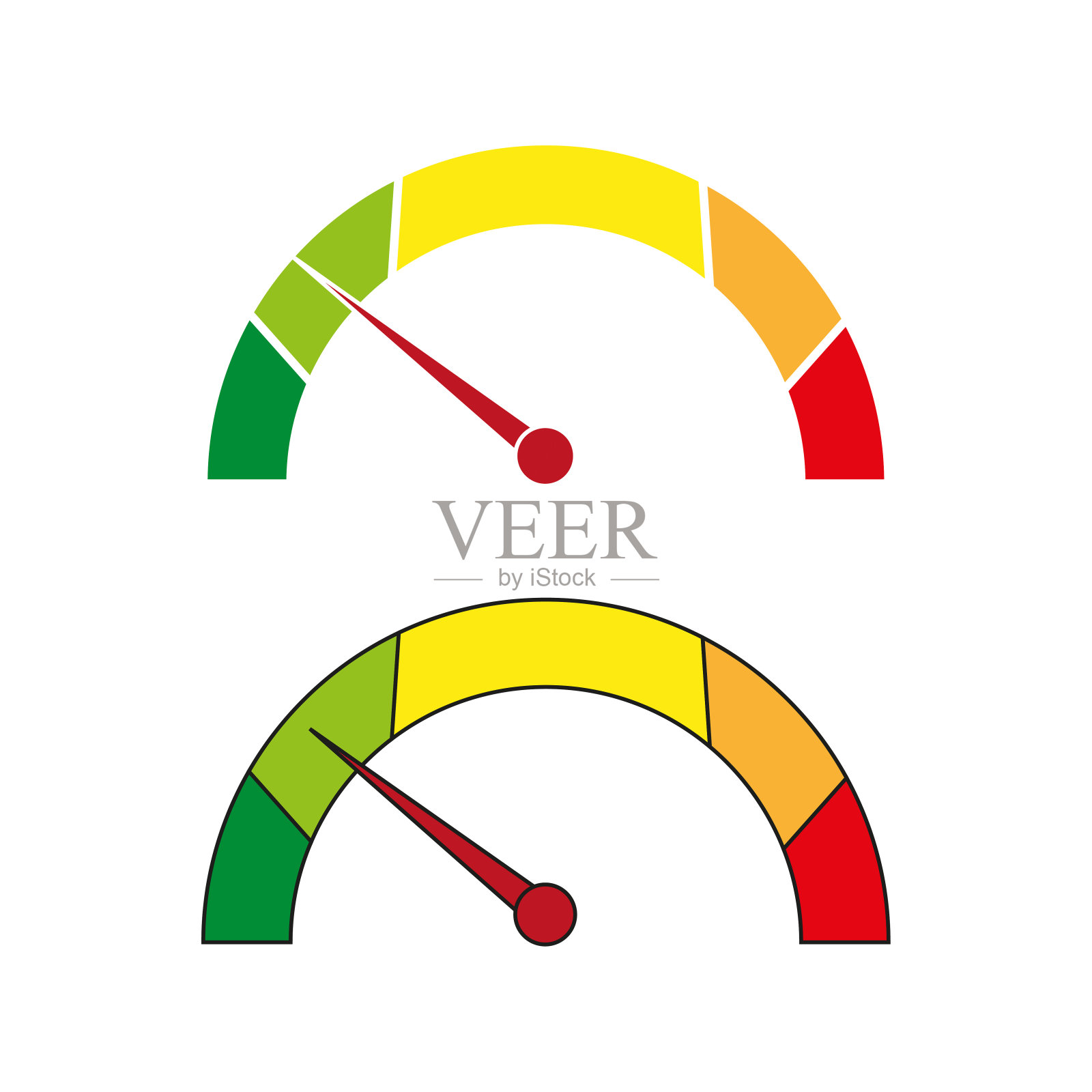 平的里程表。高速度。矢量插图。插画图片素材