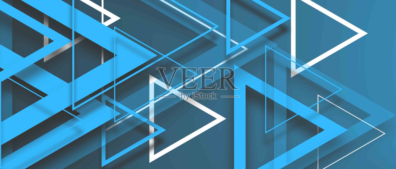 蓝色抽象背景。动态形状组成。酷背景设计的海报插画图片素材