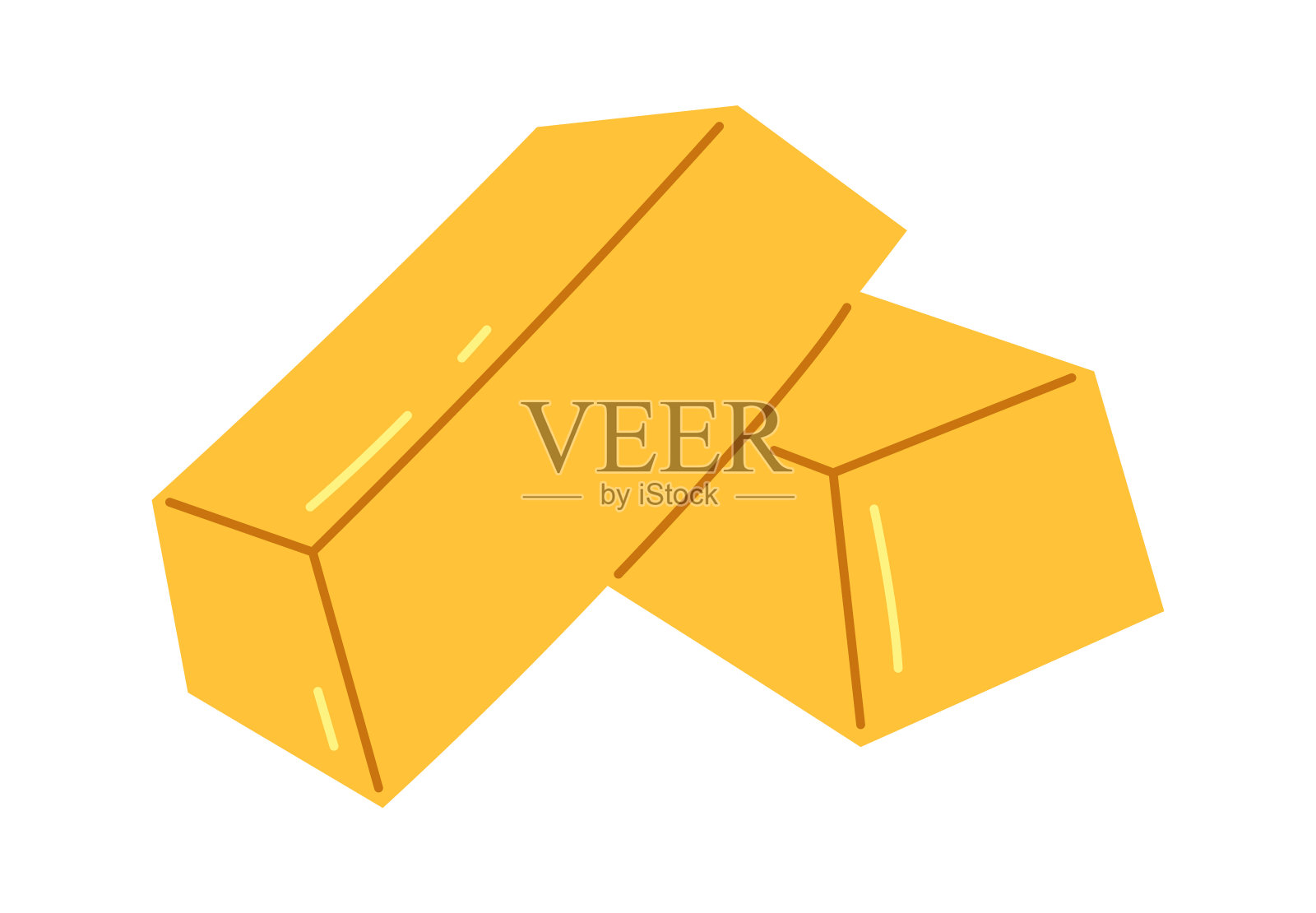 金条堆插画图片素材