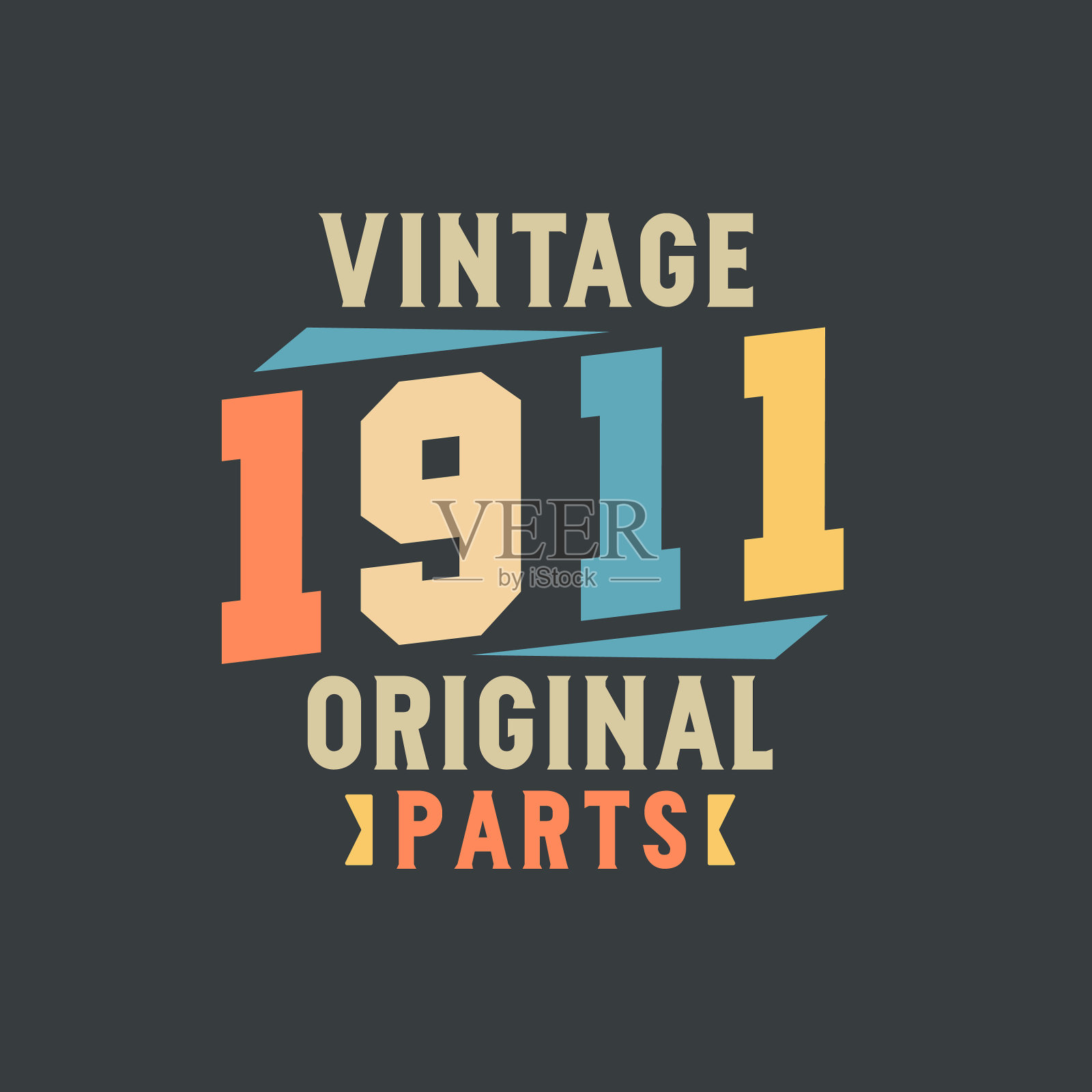 复古1911原装零件1911复古复古插画图片素材