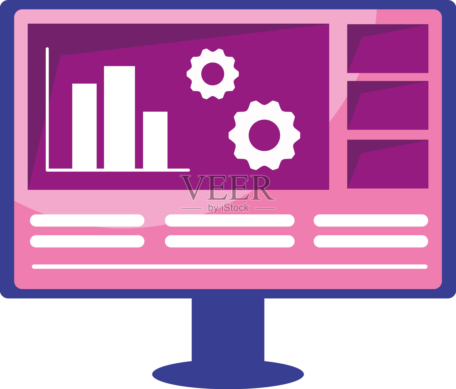 在线教育计算机设计元素图片