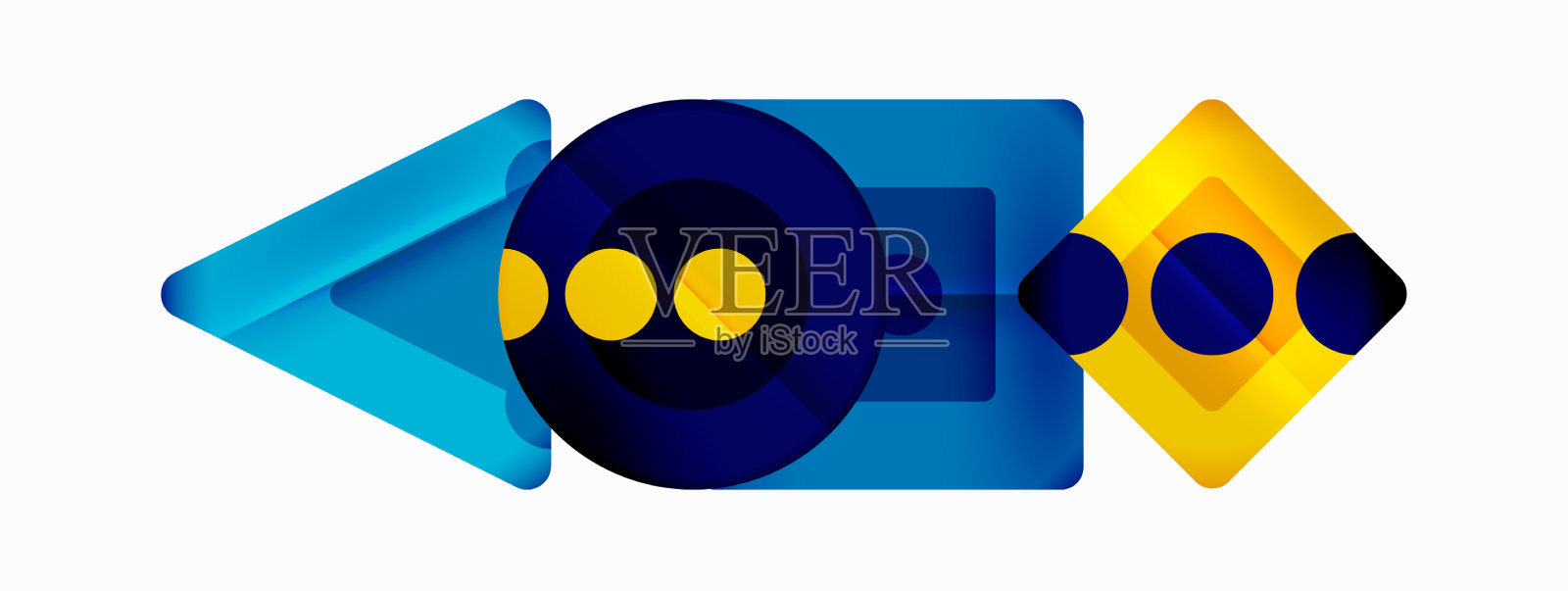 新潮的最小几何抽象背景插画图片素材