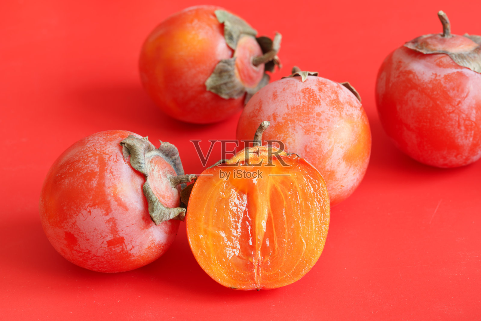 甜柿子照片摄影图片