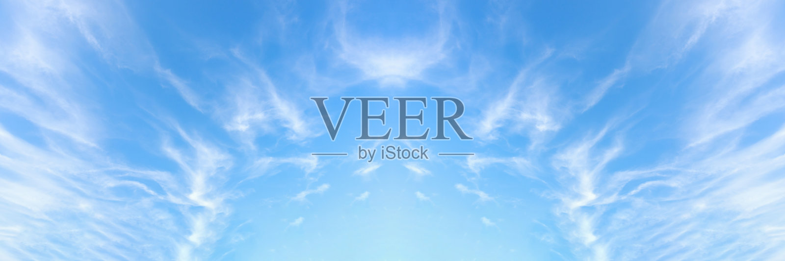 美丽的蓝天与云全景背景照片摄影图片