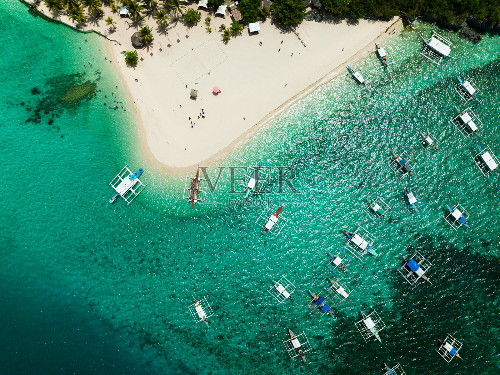 热带岛屿海景。照片摄影图片