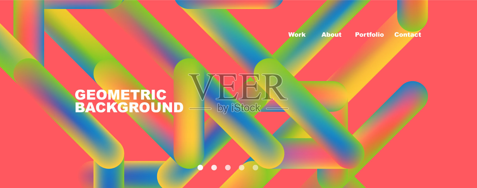 新潮的颜色重叠线条抽象的背景插画图片素材