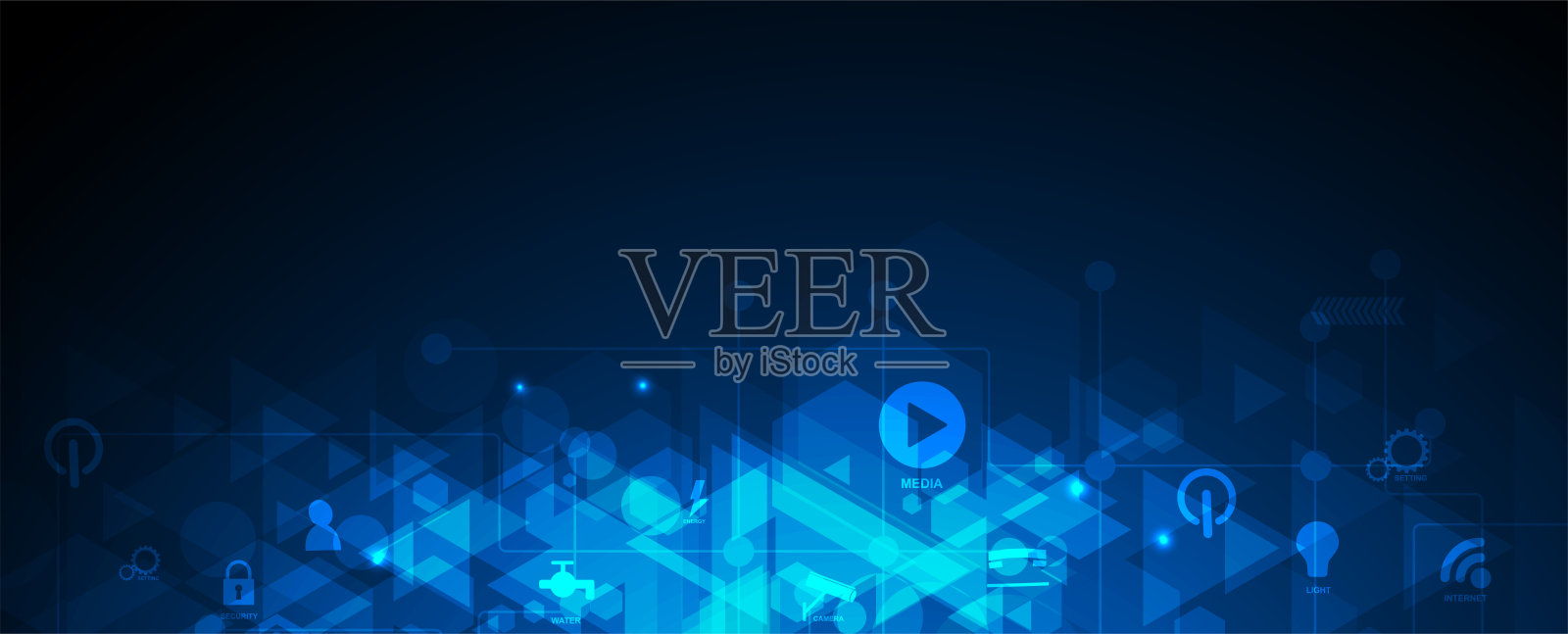 抽象六边形背景。技术政治设计。数字未来极简主义插画图片素材