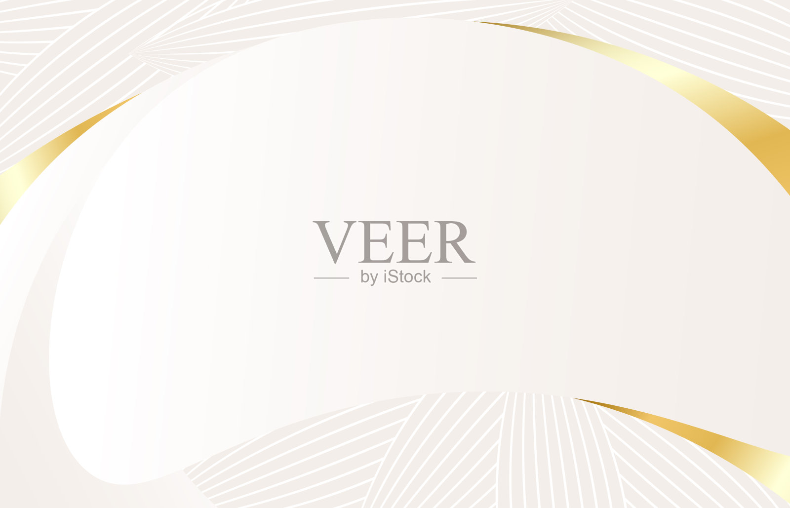 背景设计与细金线，白色和金色的组合，完美的背景，海报，壁纸和更多插画图片素材