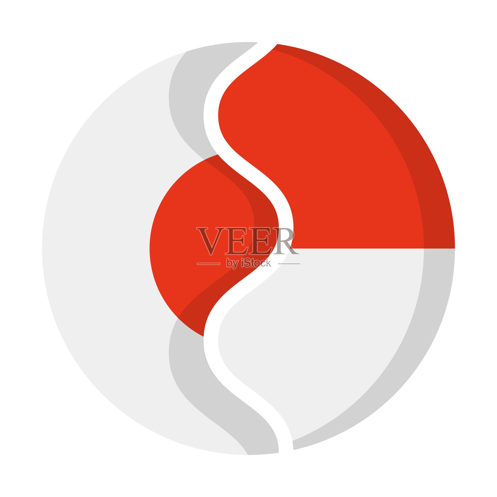 日本和印度尼西亚的混合国旗图标。向量。插画图片素材