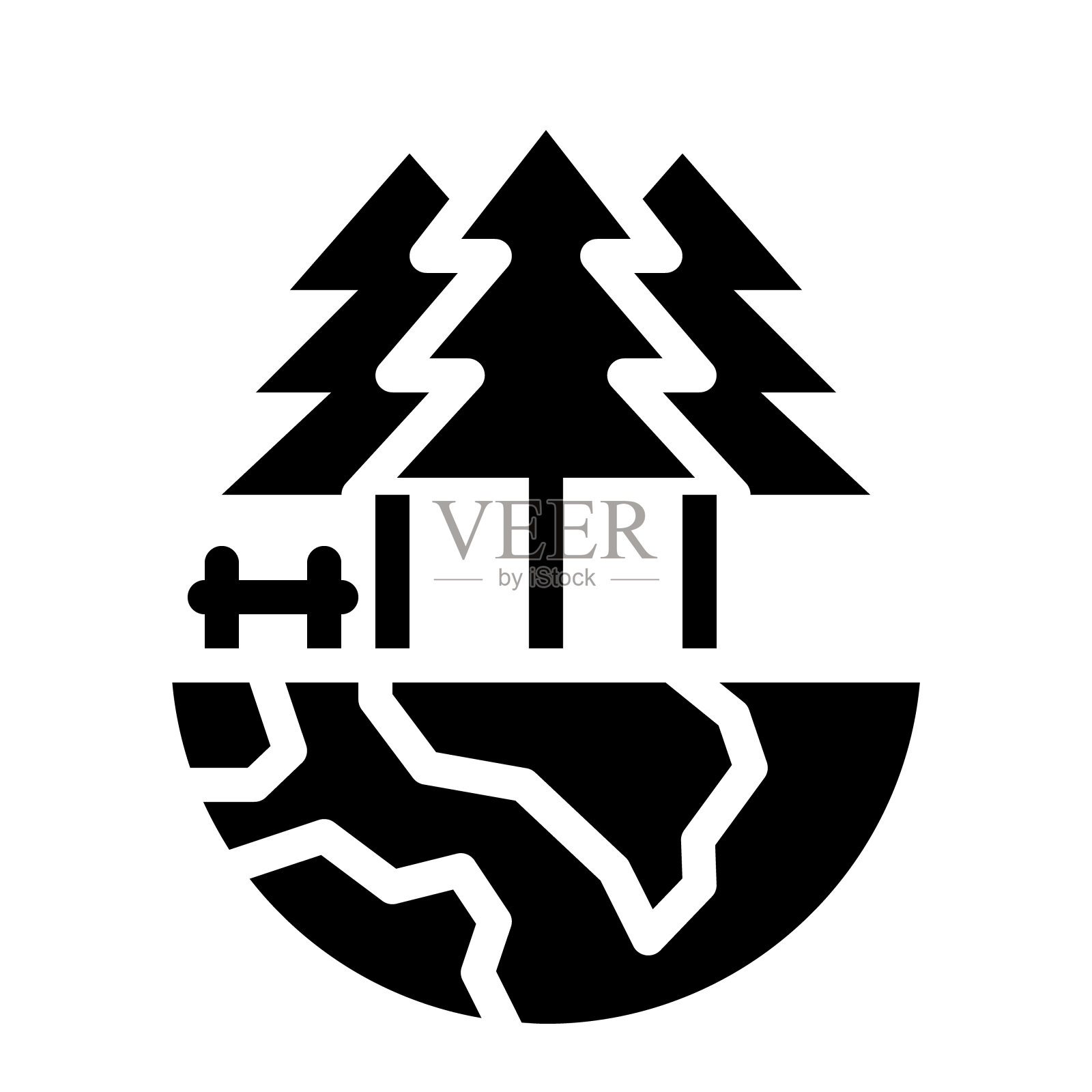 花园图标标志符号图形矢量插图插画图片素材