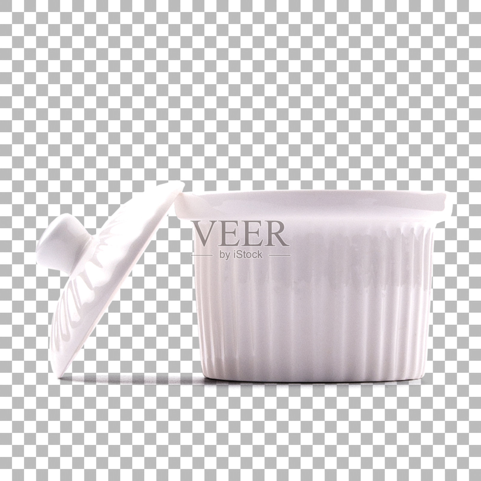 白色玻璃锅装饰您的项目。照片摄影图片