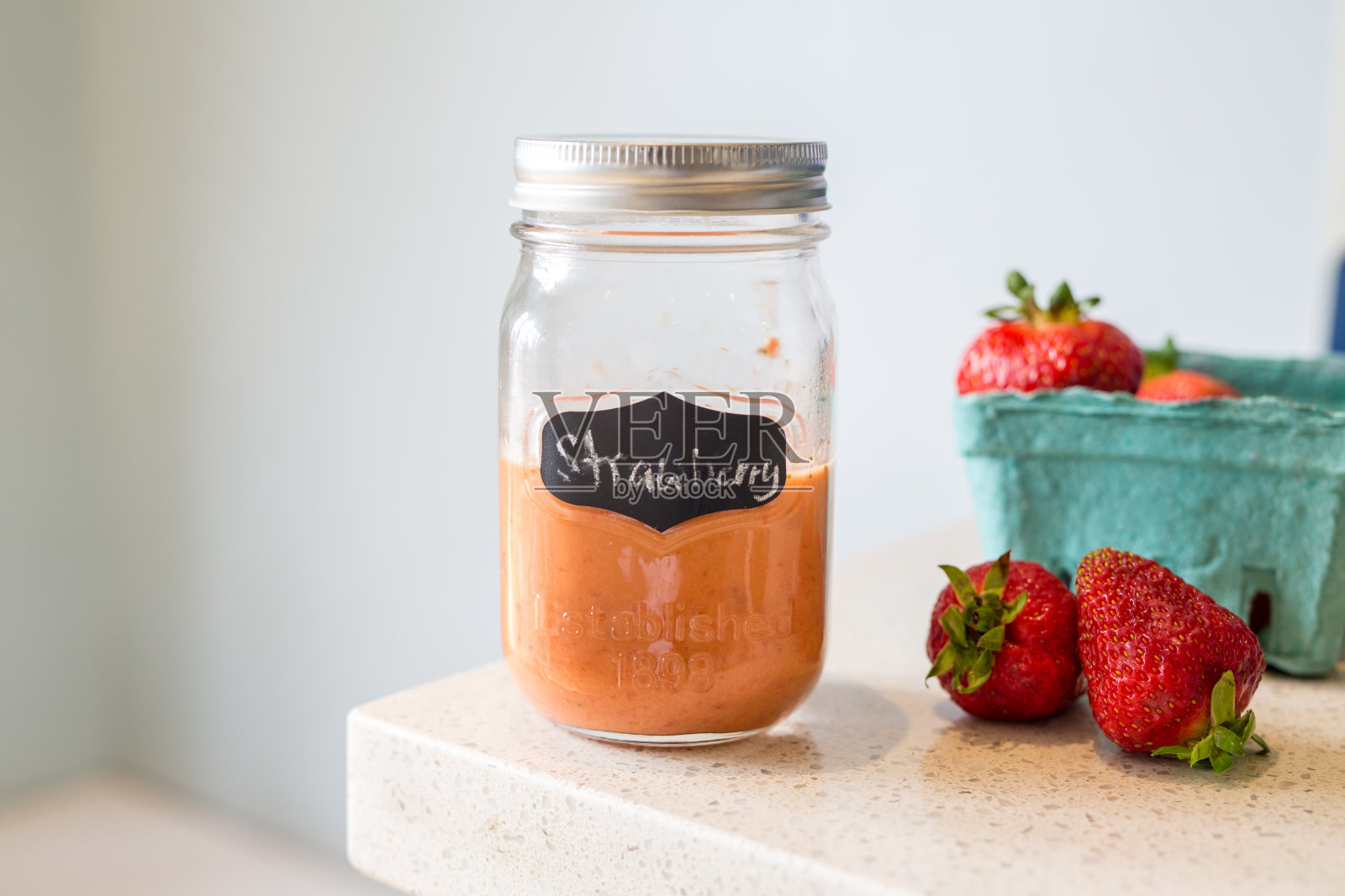 草莓醋照片摄影图片