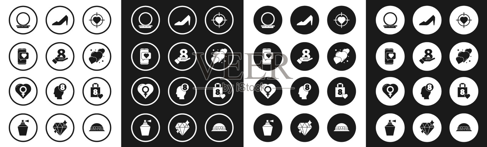 把心放在目标的中心，3月8日开始图标素材