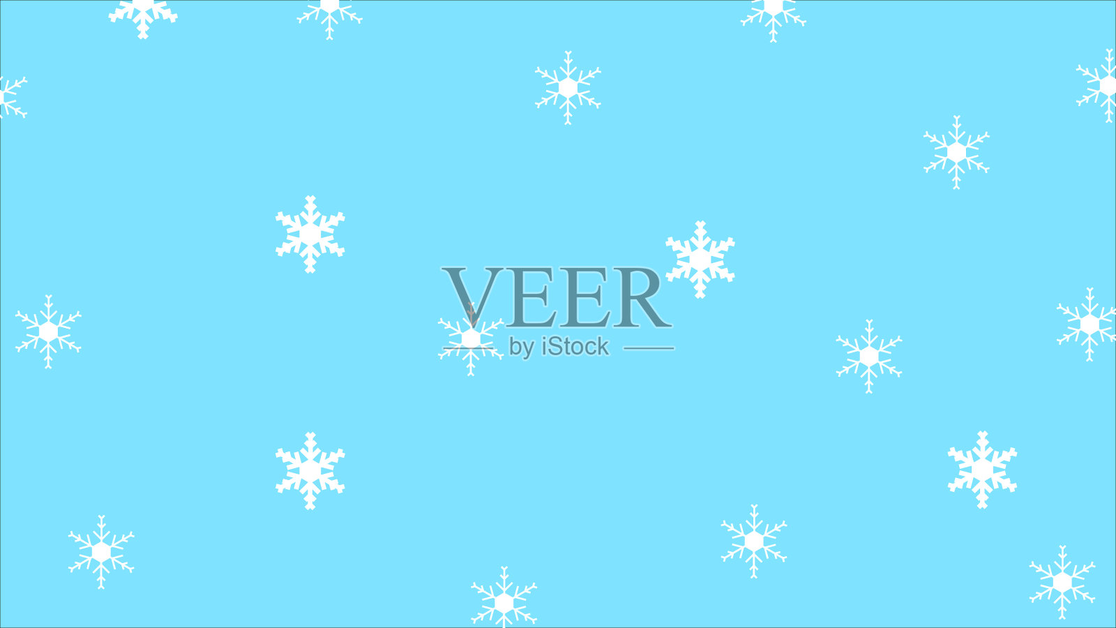 抽象蓝色背景雪花飘落图案插画图片素材