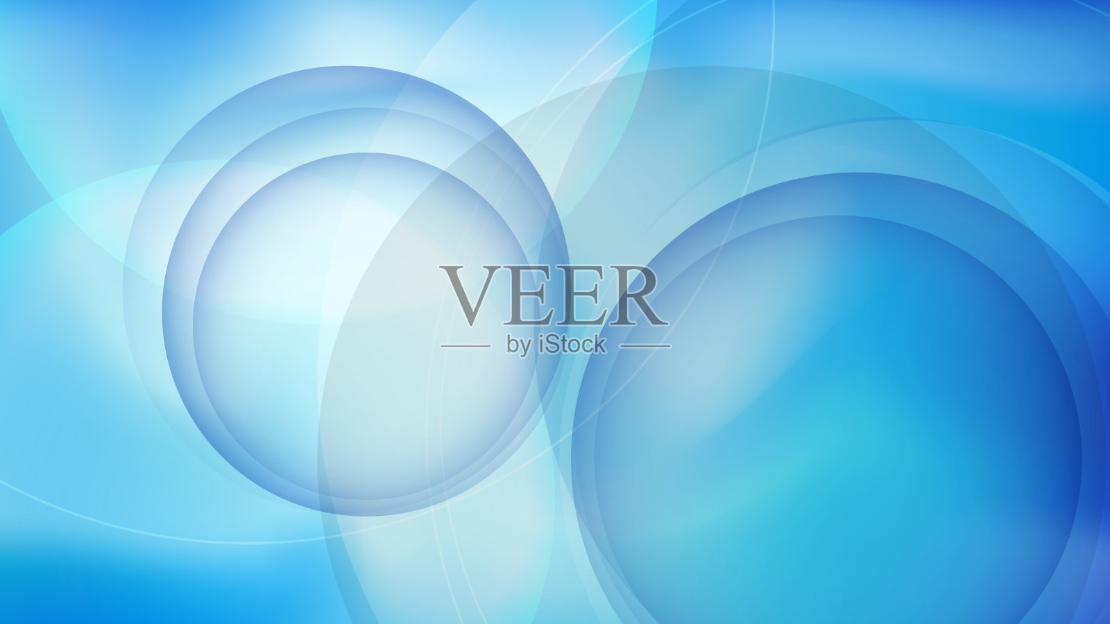 现代深蓝色渐变抽象背景与几何圆和空白空间的设计。未来的商业演示背景设计插画图片素材