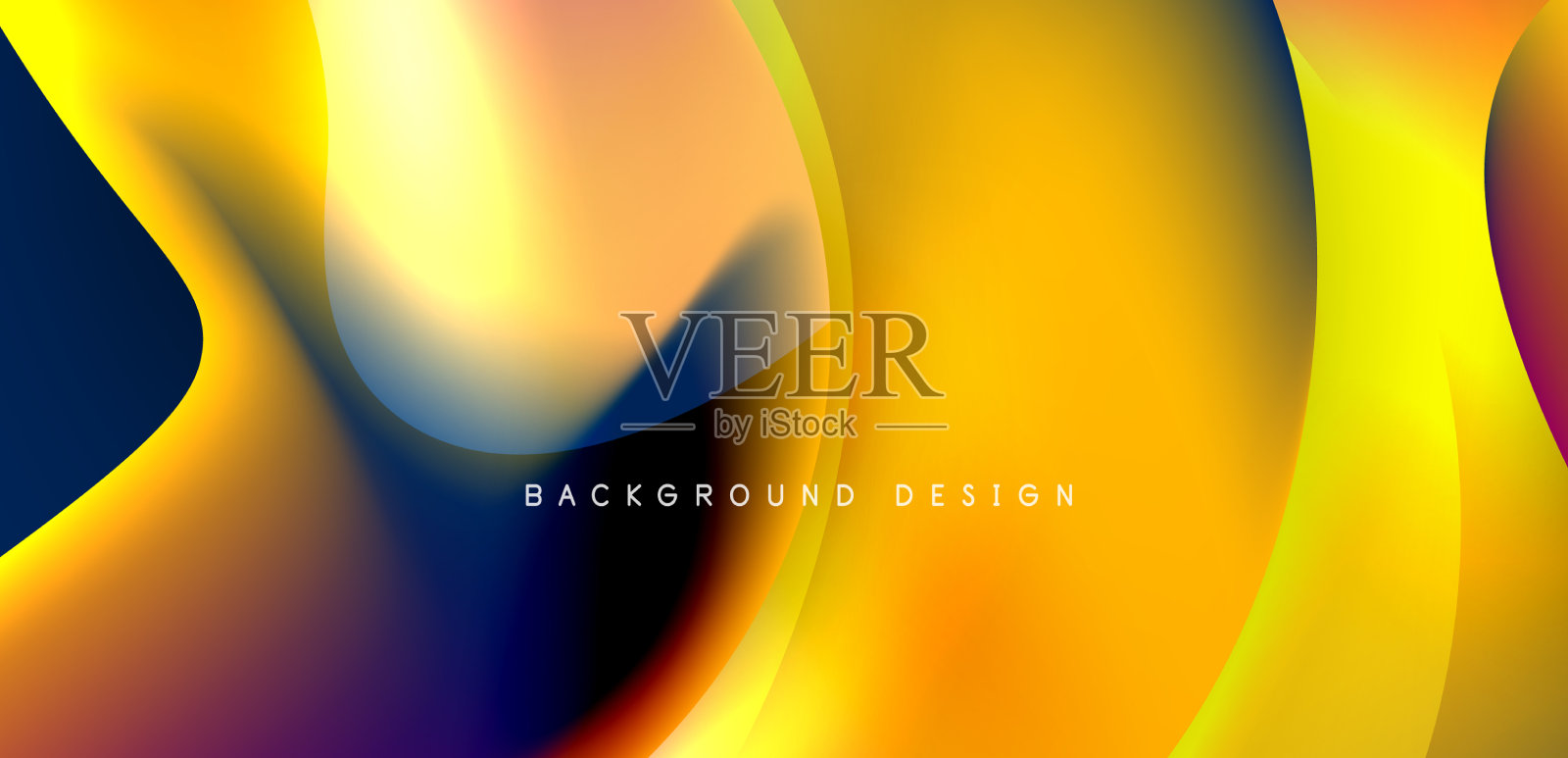 流体颜色液体三维元素抽象背景插画图片素材