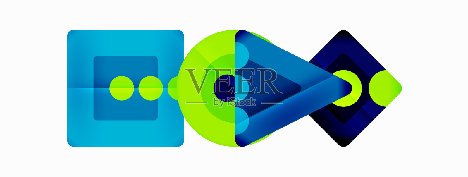 新潮的最小几何抽象背景插画图片素材