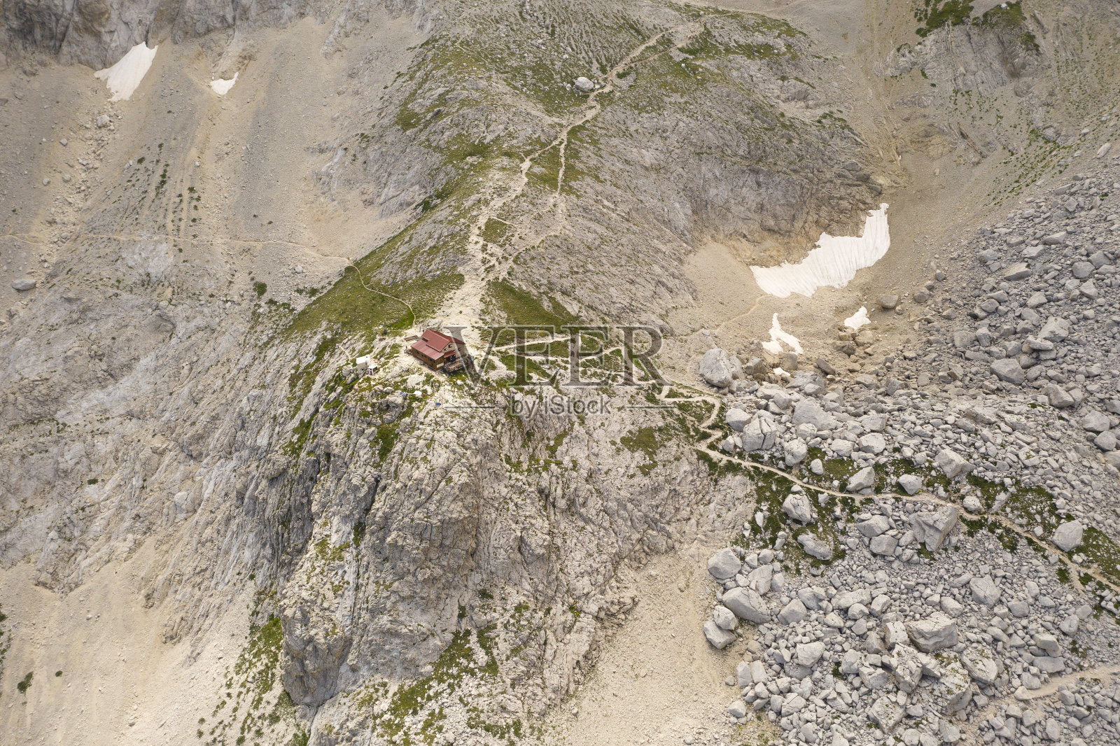 意大利阿布鲁佐大萨索山区弗兰切蒂保护区鸟瞰图照片摄影图片