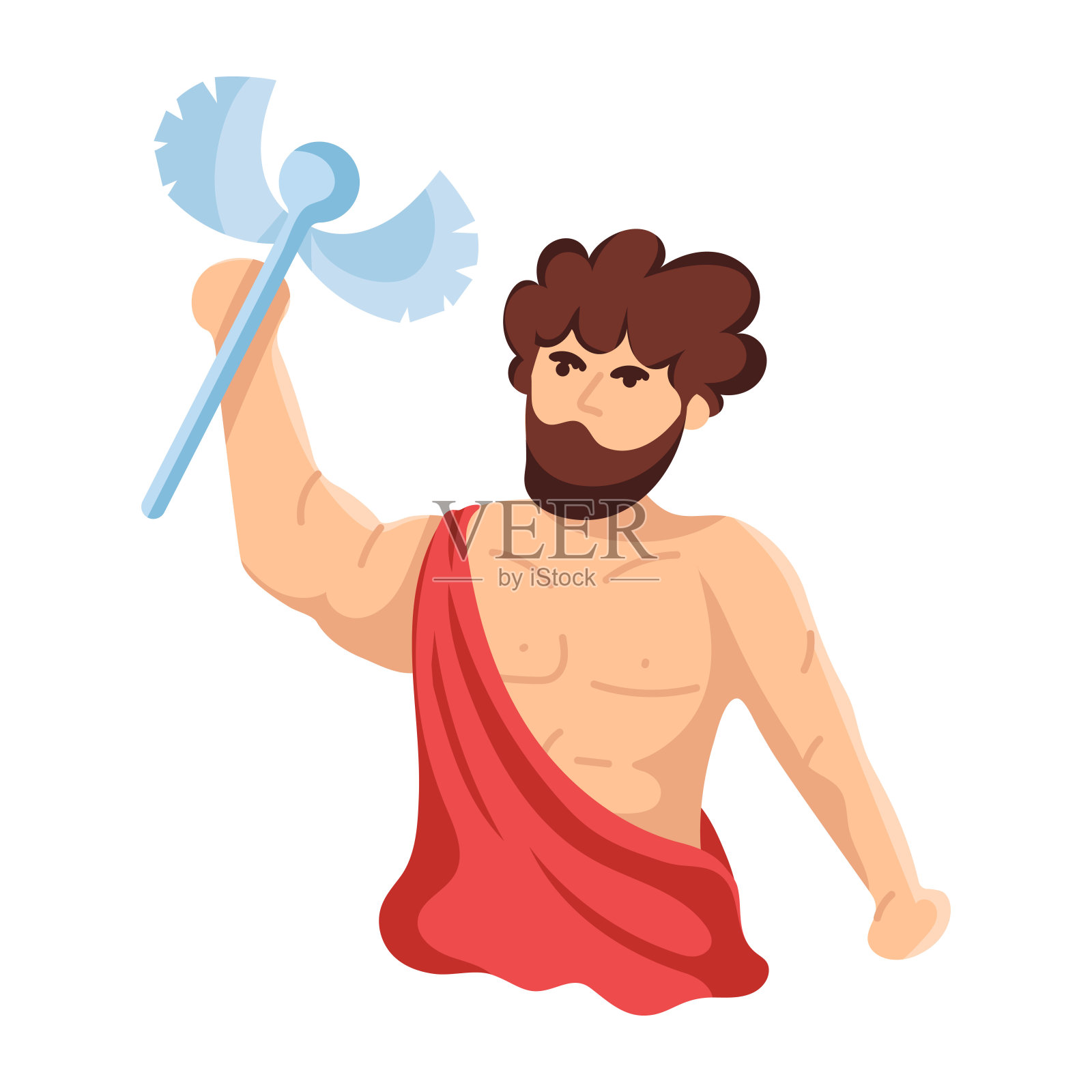 爱马仕的神插画图片素材