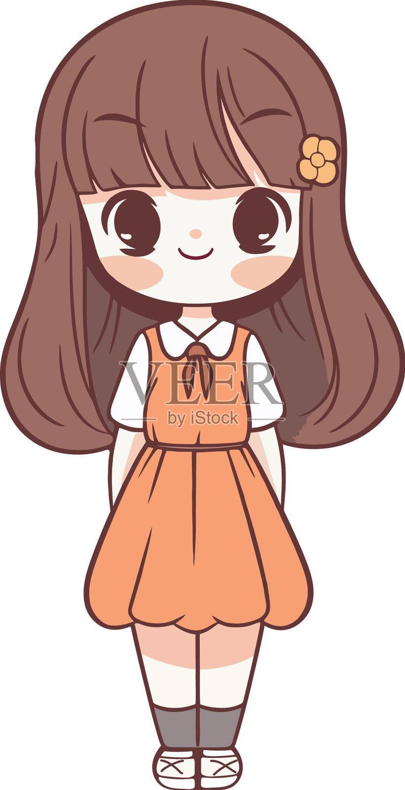 美丽的赤壁姑娘设计元素图片