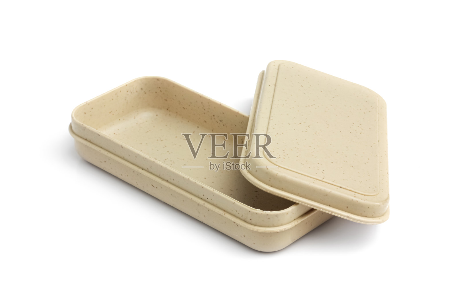 饭盒被隔离在白色的背景上。塑料盒照片摄影图片