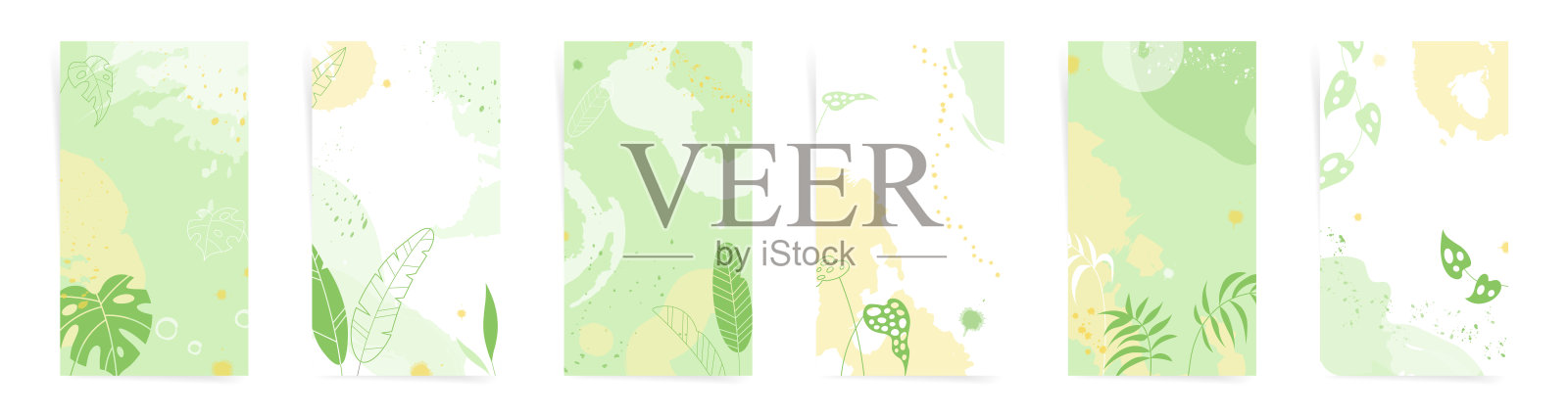 暑期故事模板。热带抽象图案海报封面设计。邀请，贺卡或张贴模板与情人节的梯度。波浪粉红色渐变布局壁纸设置。插画图片素材