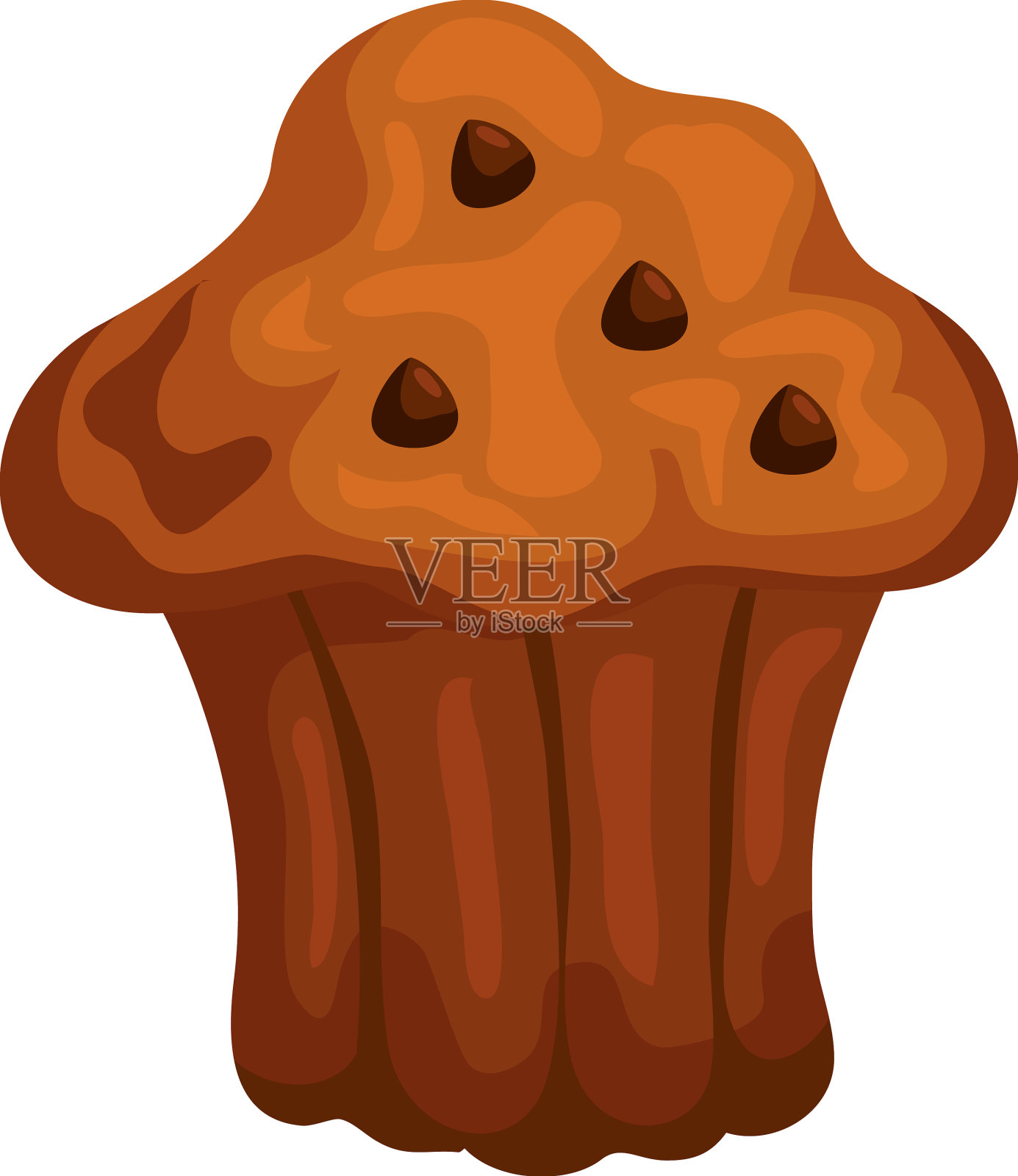 甜的纸杯蛋糕，可爱的零食设计元素图片