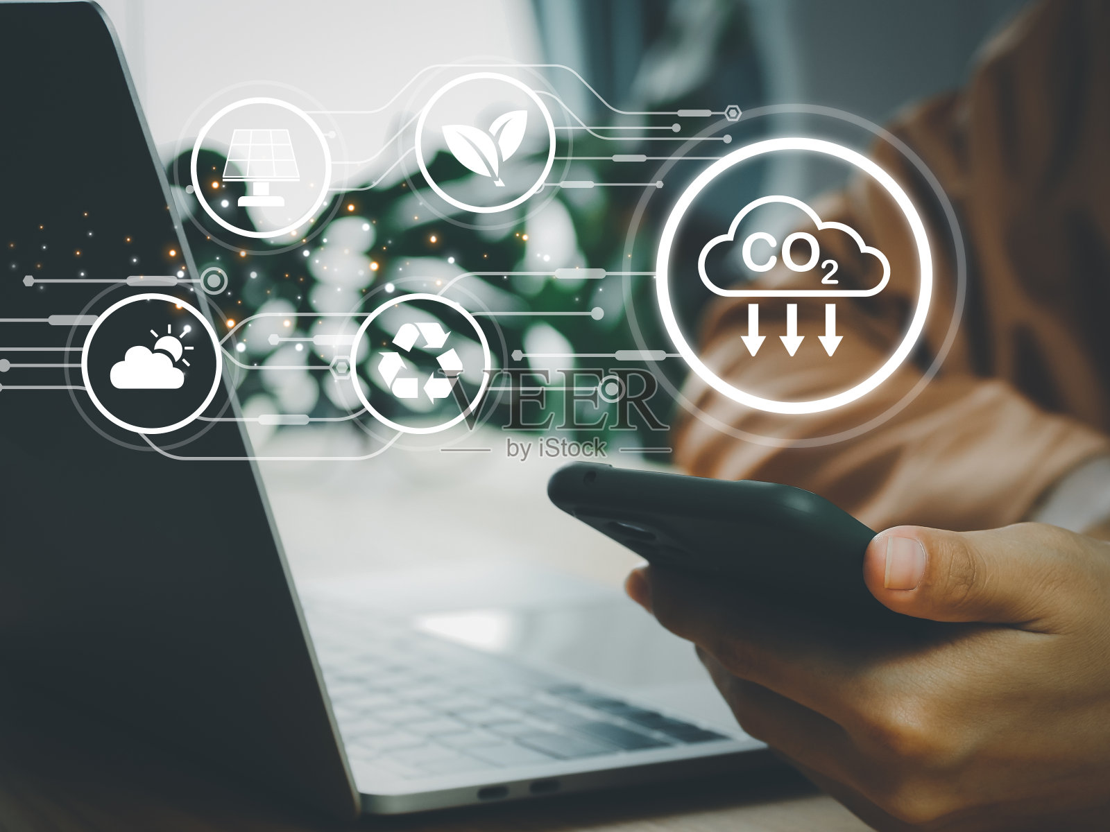 可再生能源的绿色商业照片摄影图片