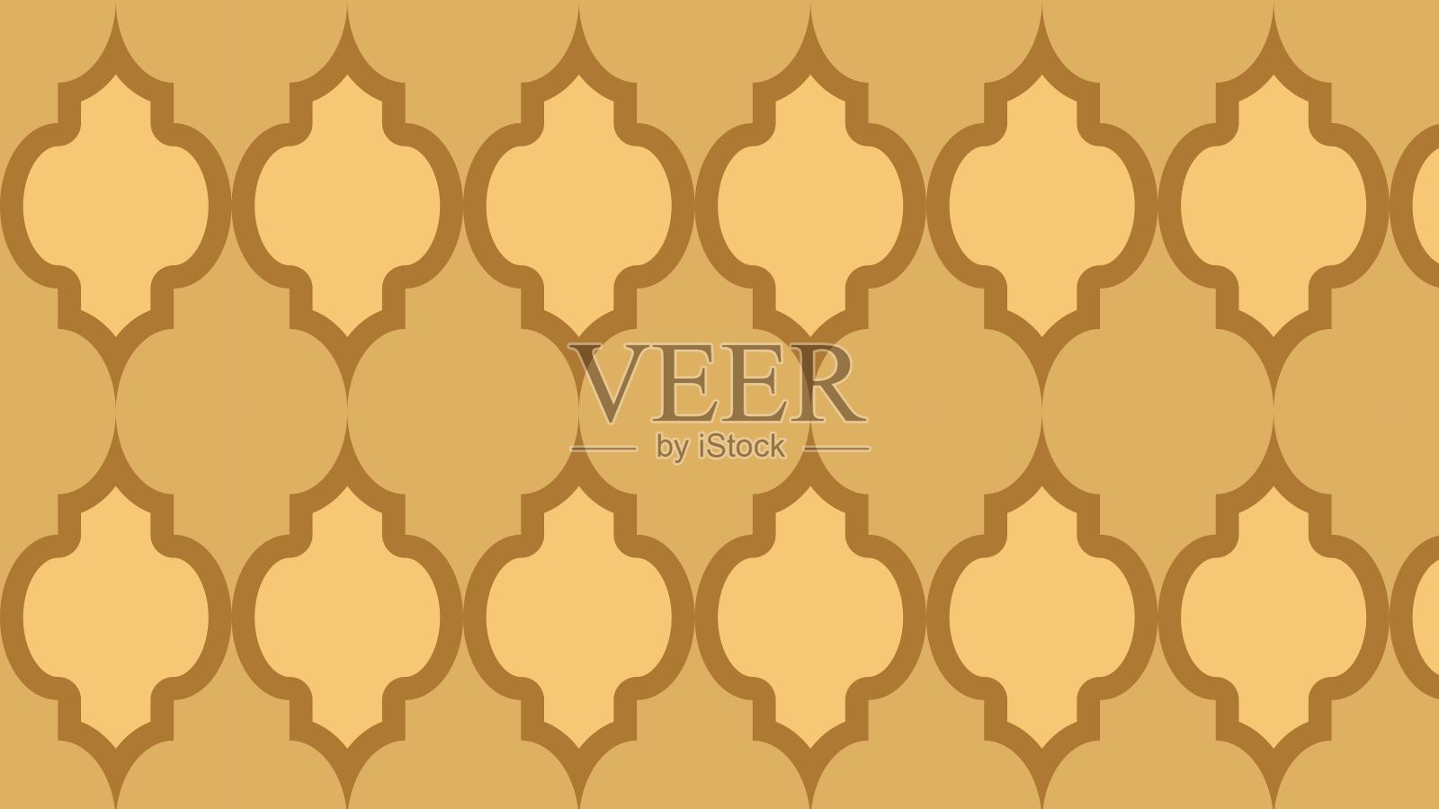 摩洛哥无缝花纹插画图片素材