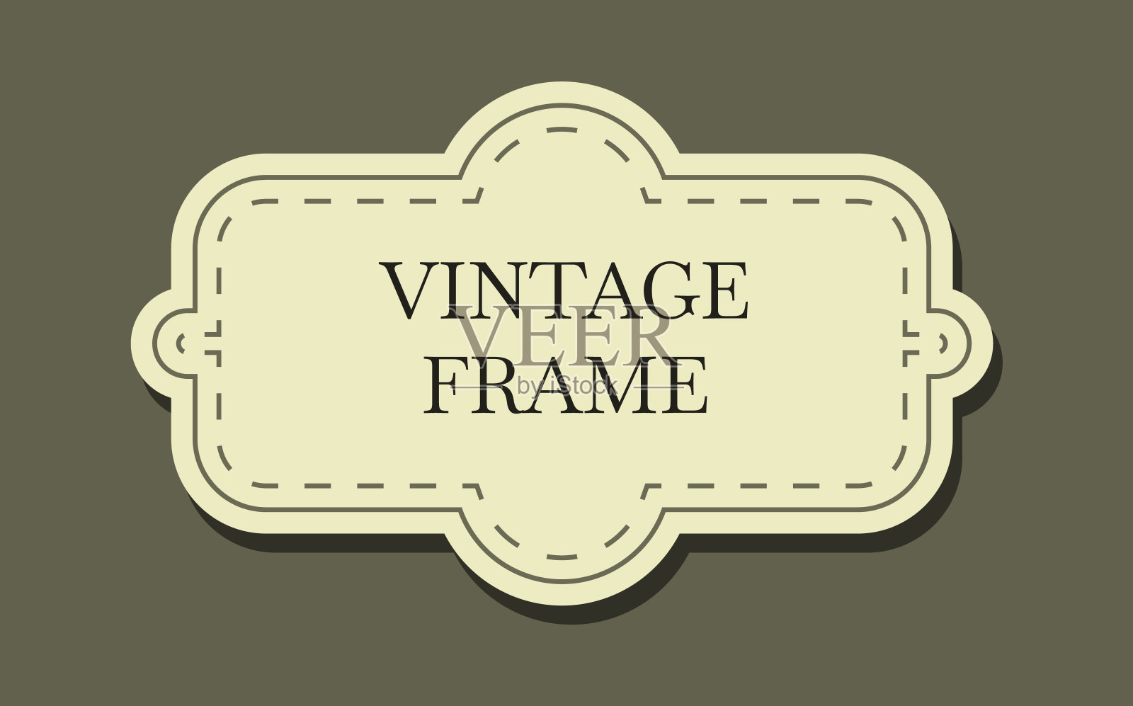 的标签。复古装饰贴纸集。向量优雅标签集合插画图片素材