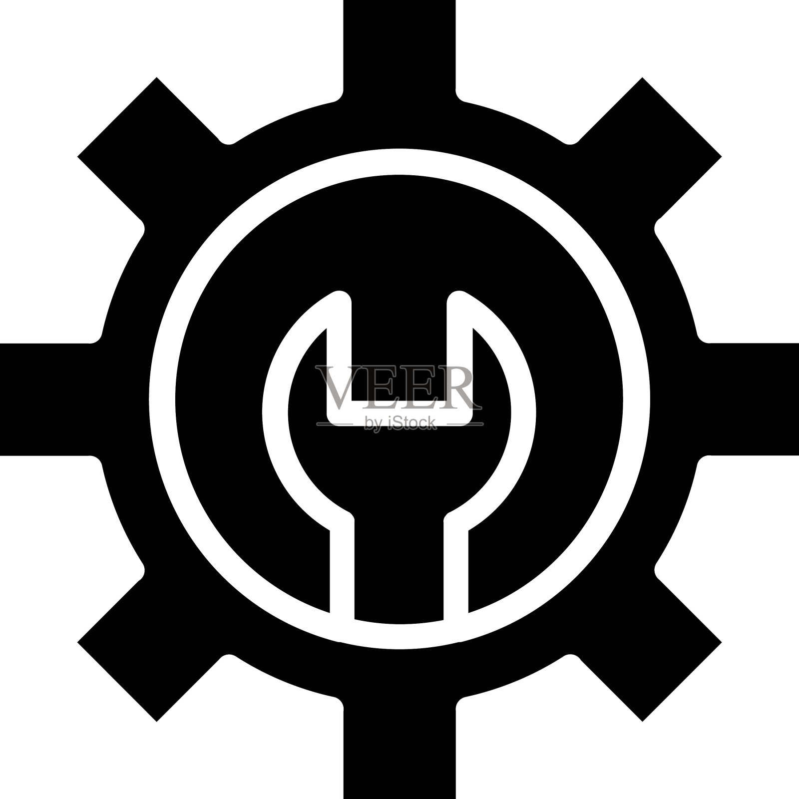 齿轮矢量图标插画图片素材