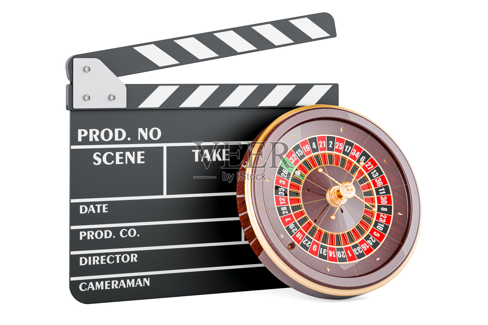 赌场轮盘与板板，3D渲染照片摄影图片