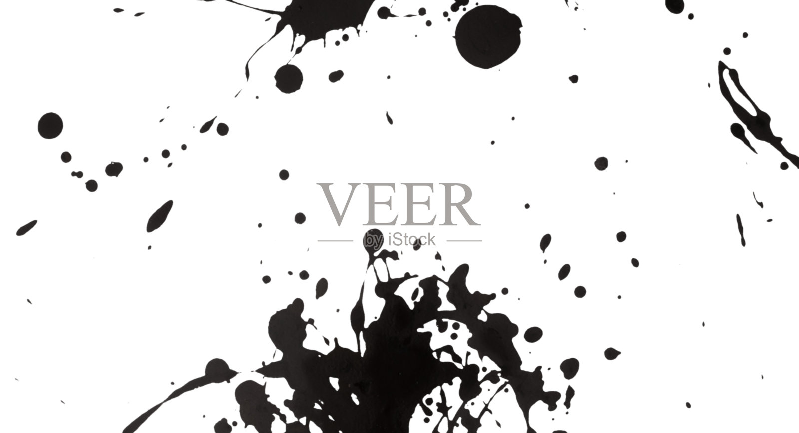 黑色水彩飞溅艺术风格照片摄影图片