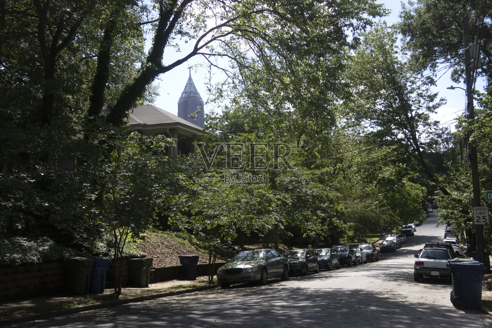 亚特兰大，乔治亚州，美国市中心的天际线。照片摄影图片