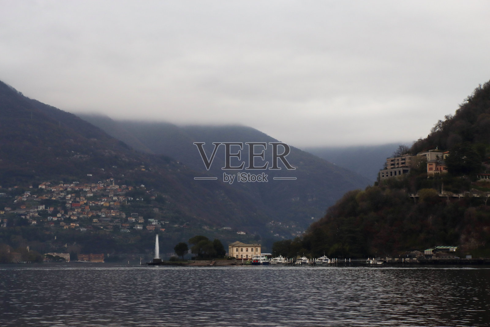 科摩湖照片摄影图片