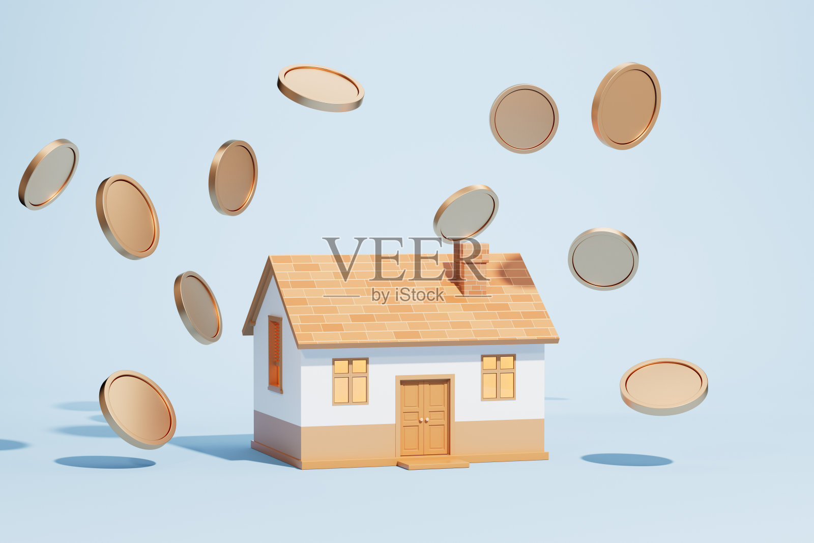 3d渲染房地产金融照片摄影图片