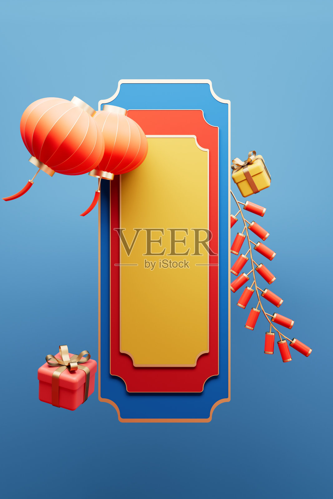 3d渲染中国风格背景照片摄影图片