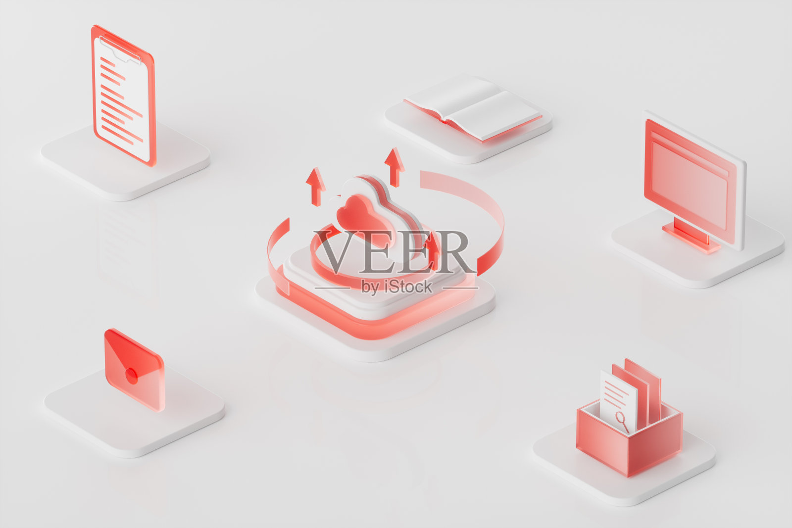 3d渲染云数据概念图照片摄影图片