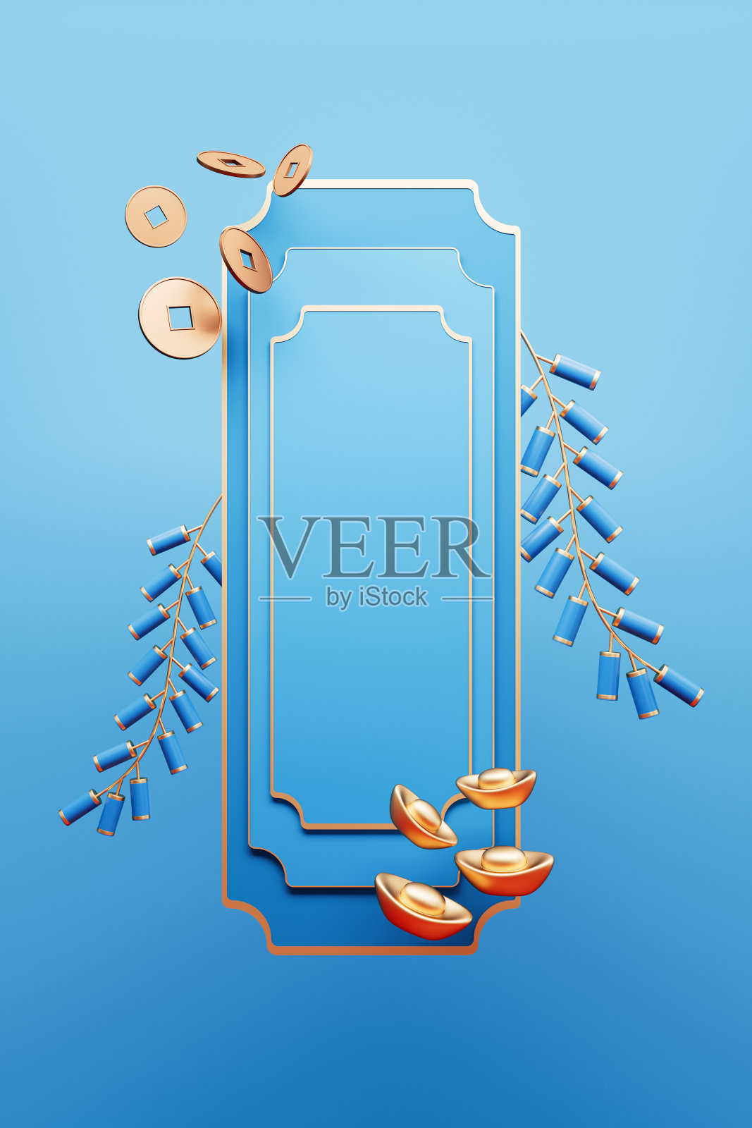 3d渲染中国风格背景照片摄影图片