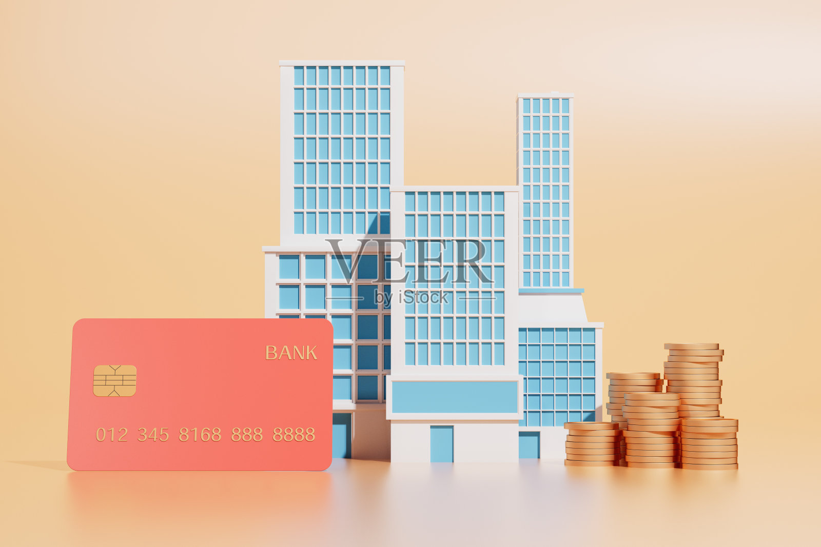 3d渲染房地产金融照片摄影图片