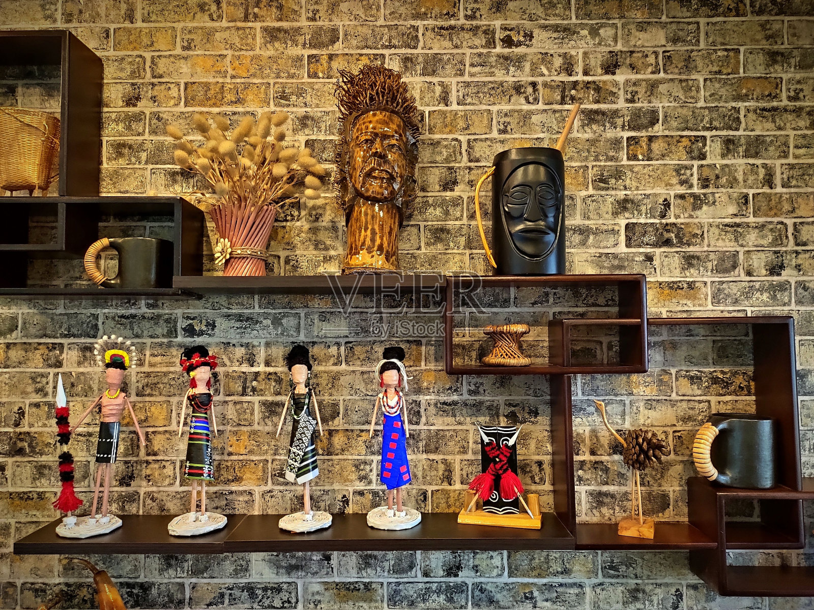 印度那加兰邦的艺术和工艺。照片摄影图片