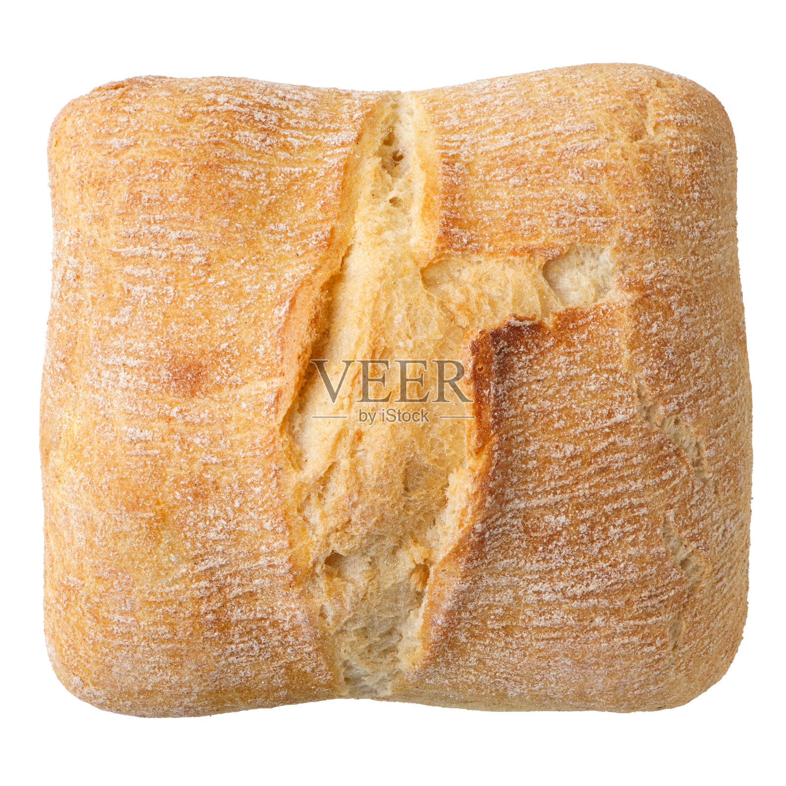 传统的意大利小麦面包，ciabatta照片摄影图片