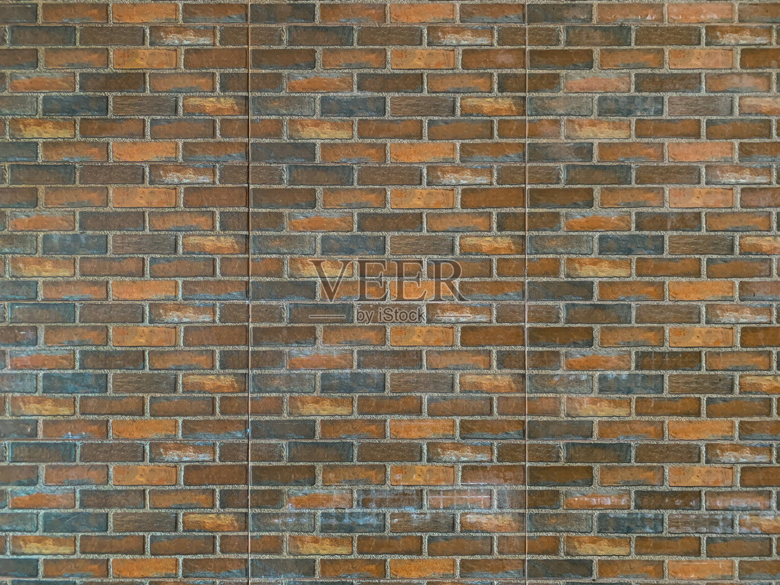 纹理砖墙水泥块背景，橙褐色灰泥墙，方砖背景照片摄影图片