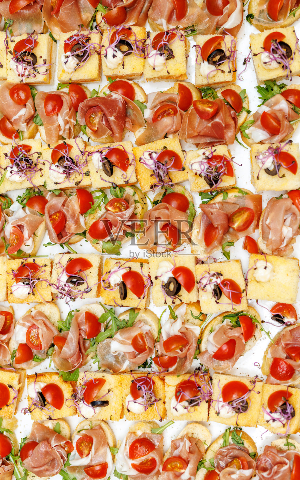 宴会上的小三明治，酒店的自助餐照片摄影图片