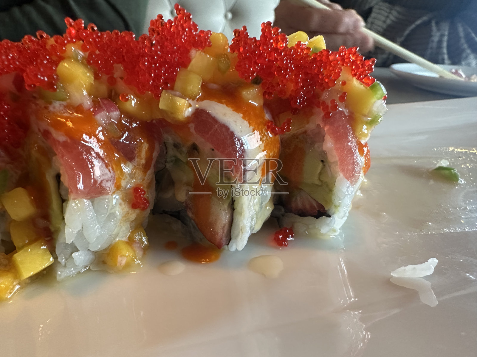 轻鲜寿司卷照片摄影图片