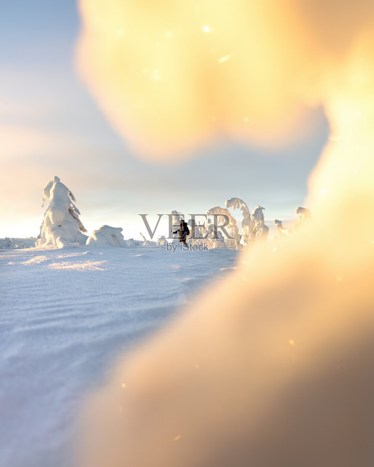 在瑞典北部滑雪照片摄影图片